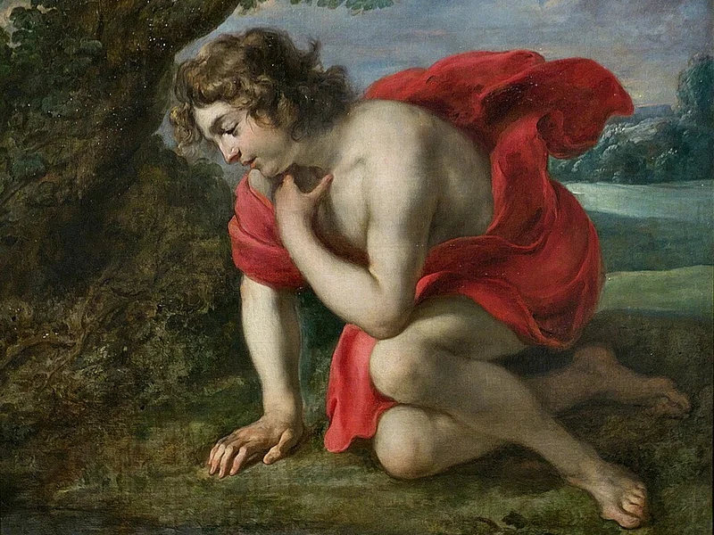 1600-Jan Cossiers - Narciso - Museo del Prado, Madrid